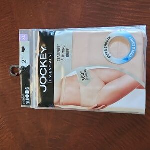 Jockey essentials slimming briefs 2 pairs. Size XL